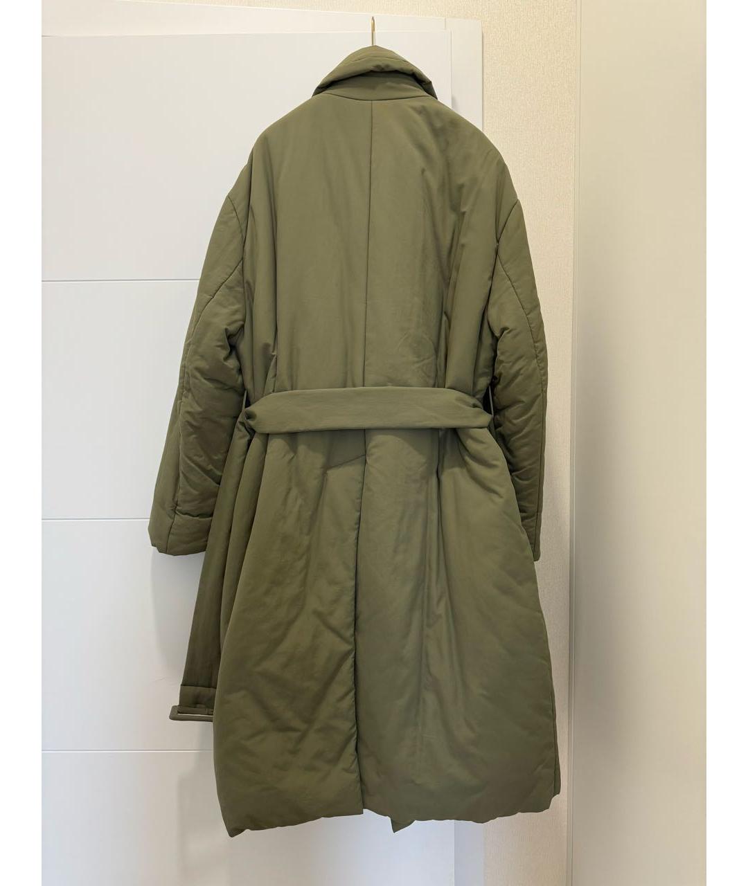 OFF-WHITE Хаки полиамидовое пальто, фото 2