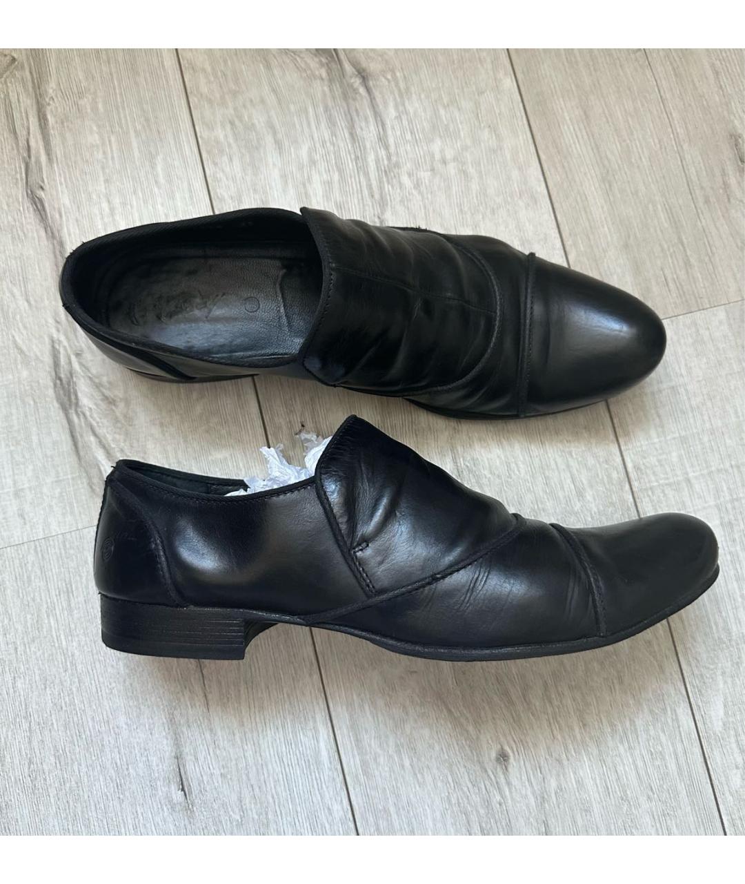 MARSELL Черные кожаные туфли, фото 8