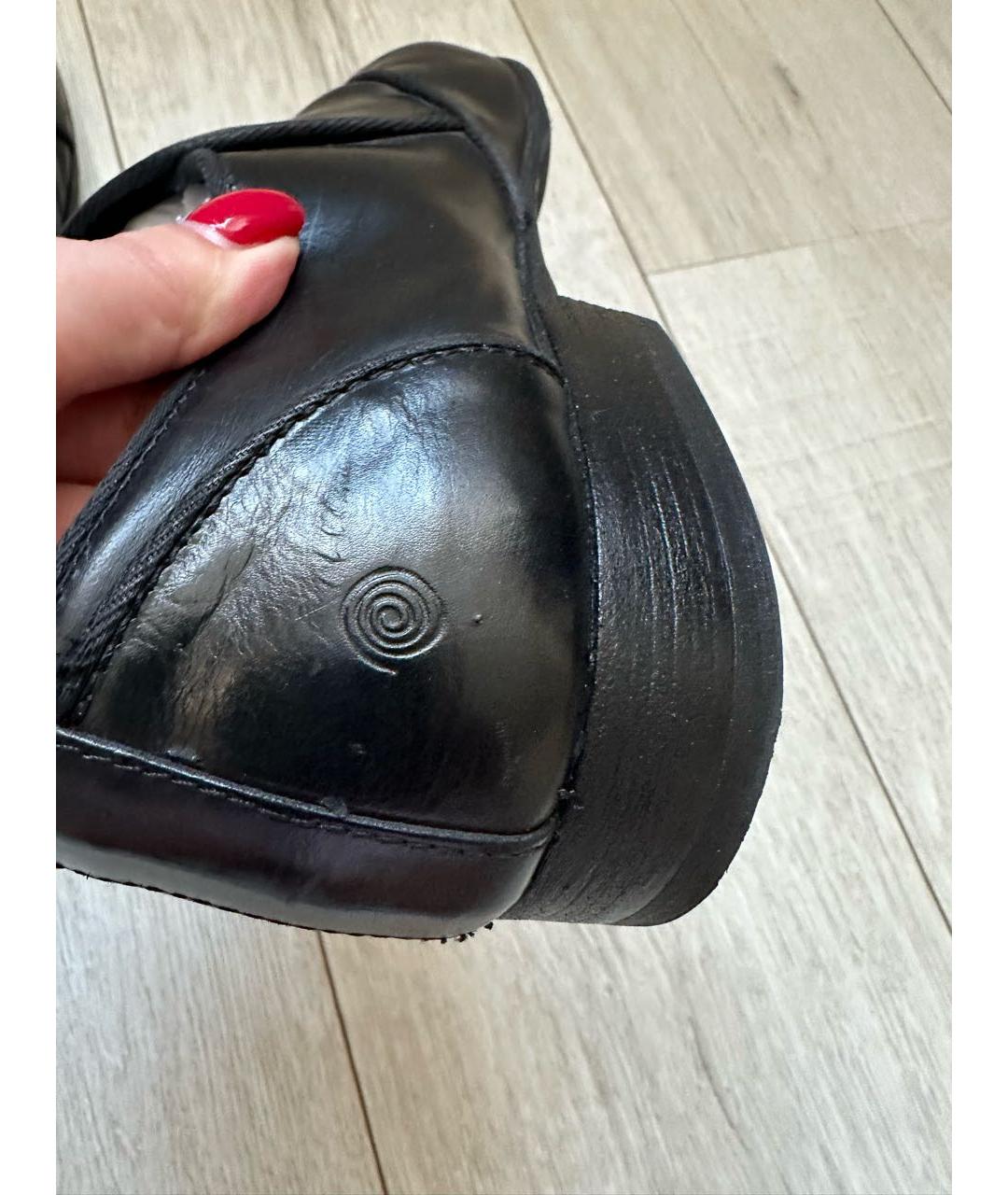MARSELL Черные кожаные туфли, фото 4