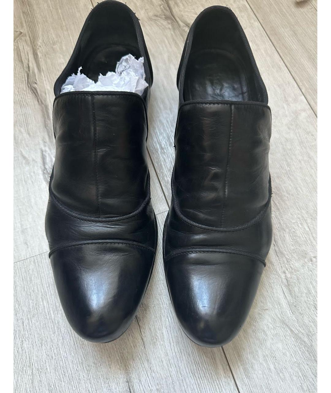 MARSELL Черные кожаные туфли, фото 2