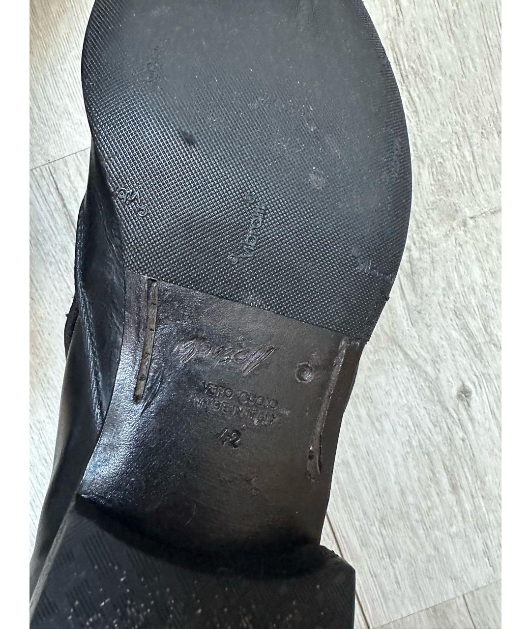 MARSELL Черные кожаные туфли, фото 5