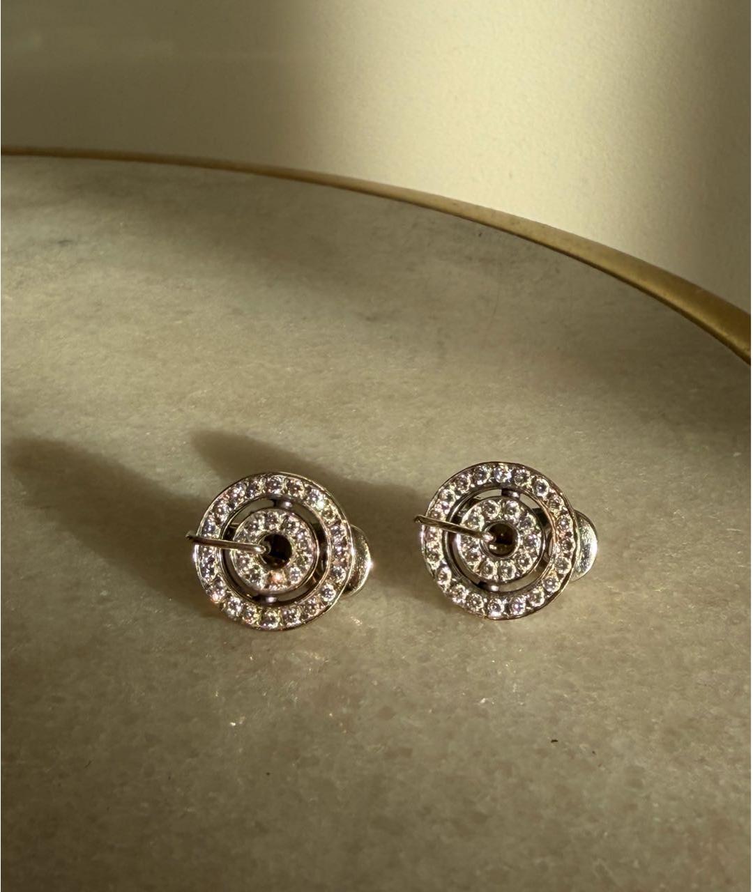 BVLGARI Белые серьги из белого золота, фото 5