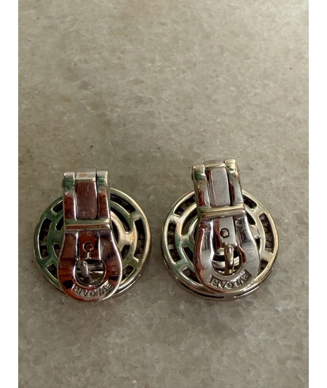 BVLGARI Белые серьги из белого золота, фото 2