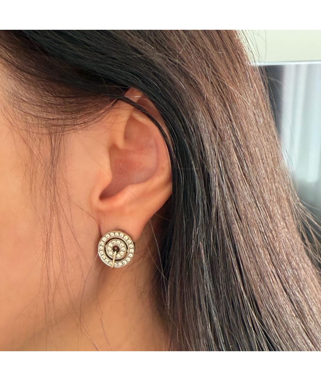 BVLGARI Белые серьги из белого золота, фото 4