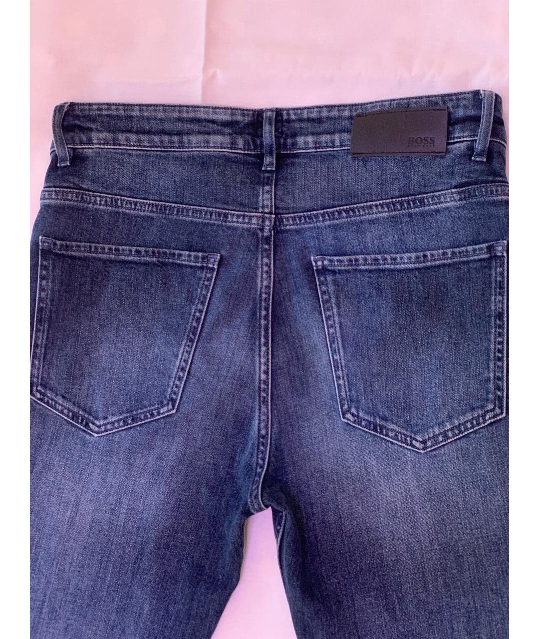 HUGO BOSS Синие хлопковые джинсы скинни, фото 3