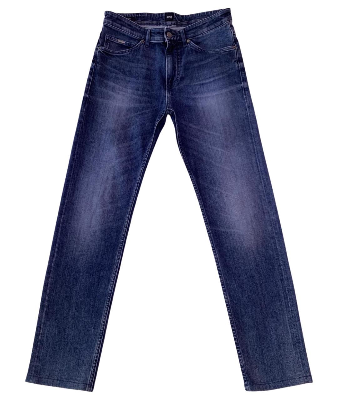 HUGO BOSS Синие хлопковые джинсы скинни, фото 1