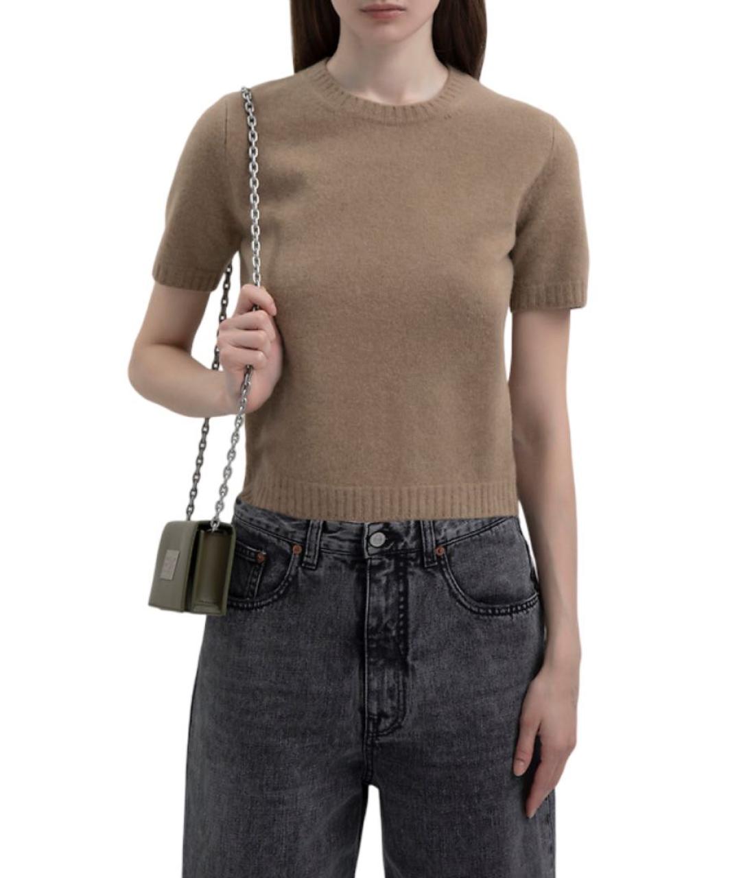 MM6 MAISON MARGIELA Бежевый шерстяной джемпер / свитер, фото 2