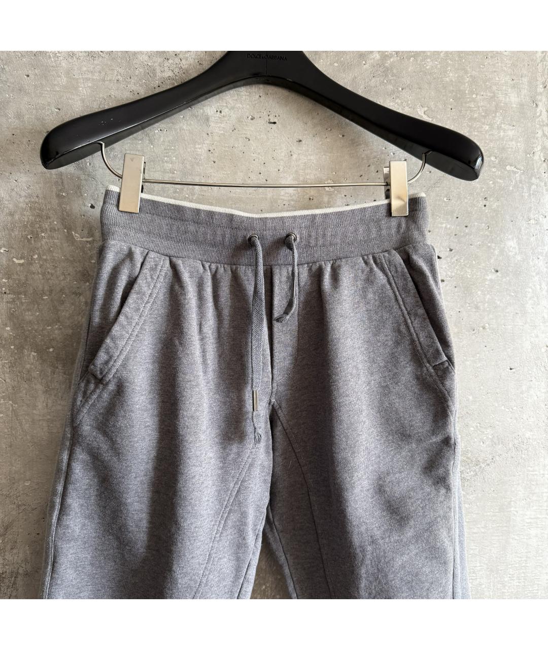 DOLCE&GABBANA Серые хлопковые шорты, фото 4