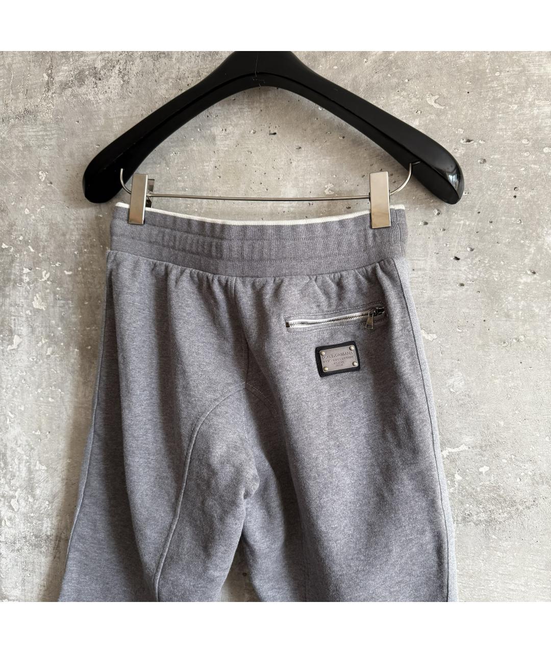 DOLCE&GABBANA Серые хлопковые шорты, фото 3