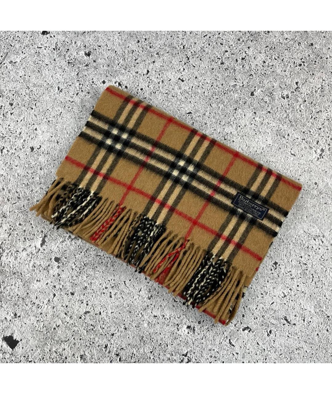 BURBERRY Бежевый кашемировый шарф, фото 6