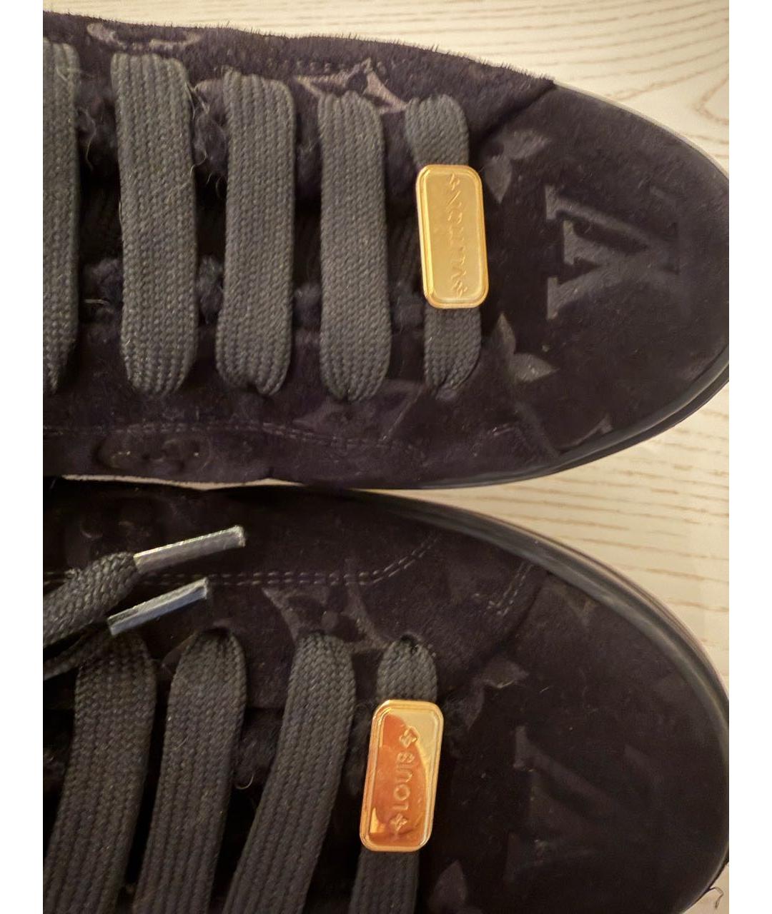 LOUIS VUITTON Черные кеды, фото 4