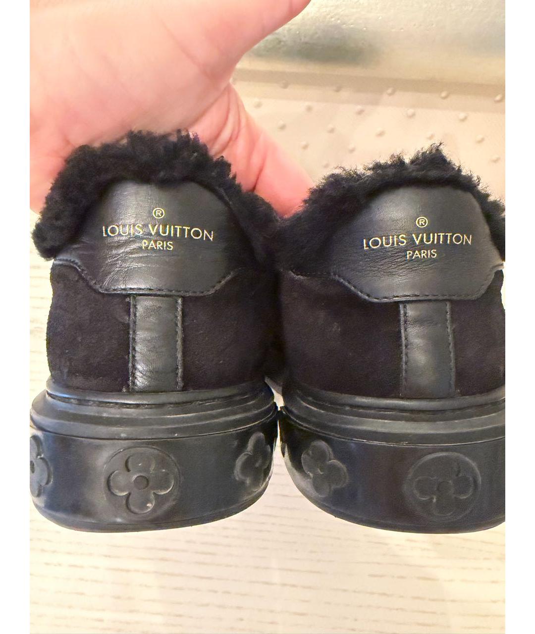 LOUIS VUITTON Черные кеды, фото 7