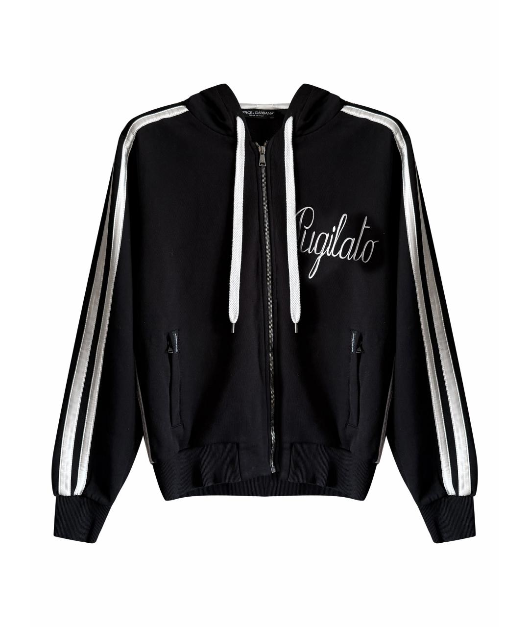 DOLCE&GABBANA Черный хлопковый спортивный костюм, фото 1