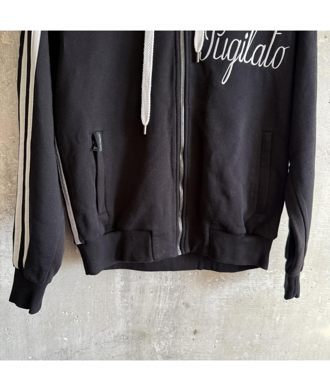 DOLCE&GABBANA Черный хлопковый спортивный костюм, фото 5