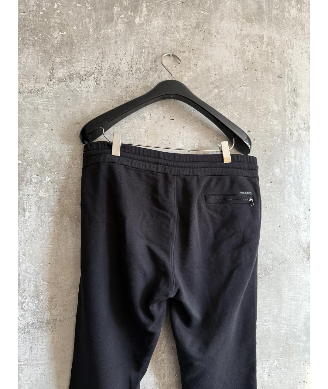 DOLCE&GABBANA Черный хлопковый спортивный костюм, фото 7