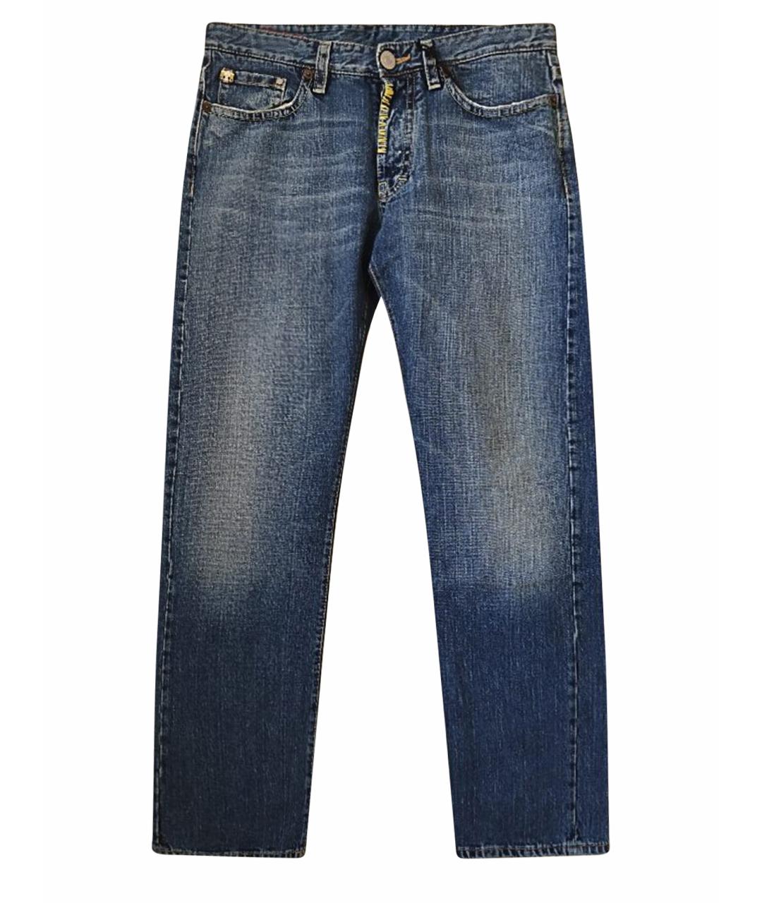 DSQUARED2 Голубые хлопковые прямые джинсы, фото 1