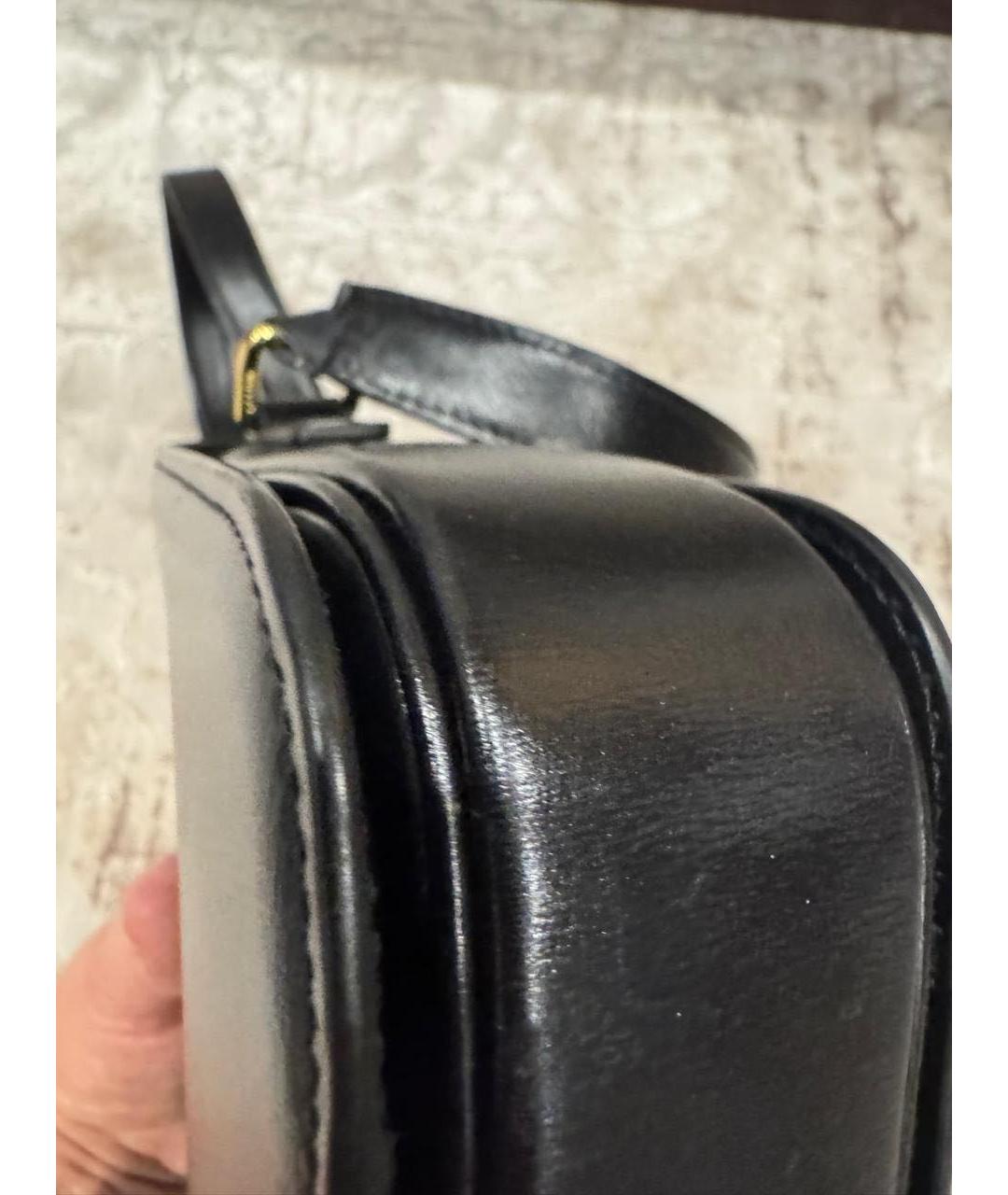 CELINE Черная кожаная сумка через плечо, фото 6