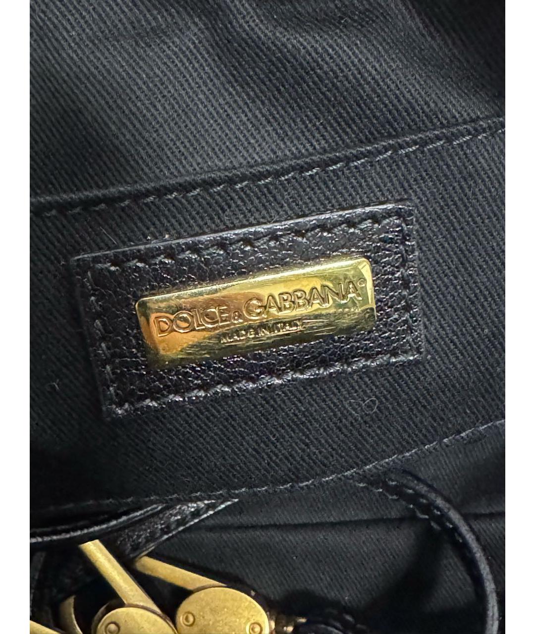 DOLCE&GABBANA Фиолетовая тканевая сумка тоут, фото 5