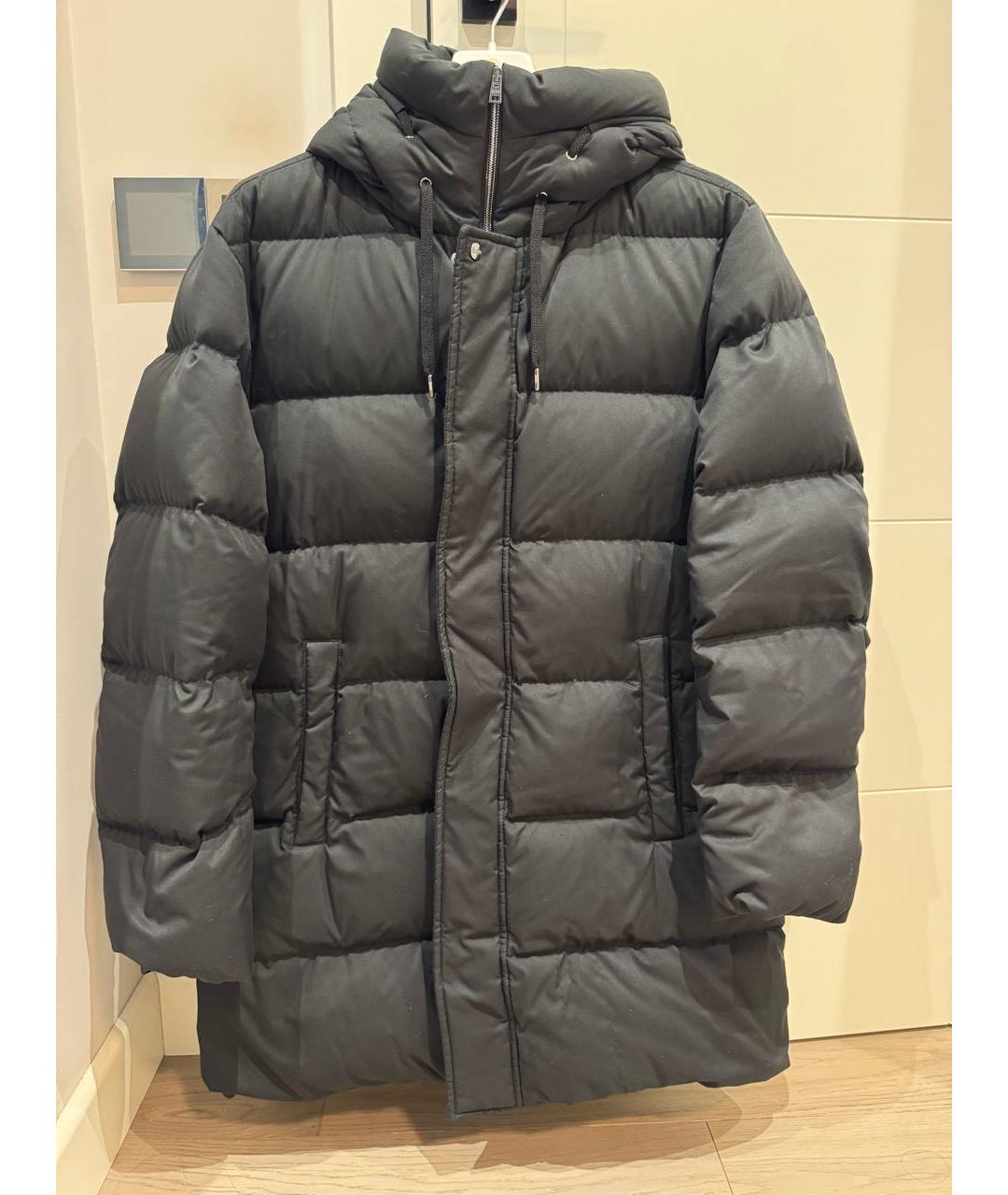 HERNO Черная шерстяная куртка, фото 5