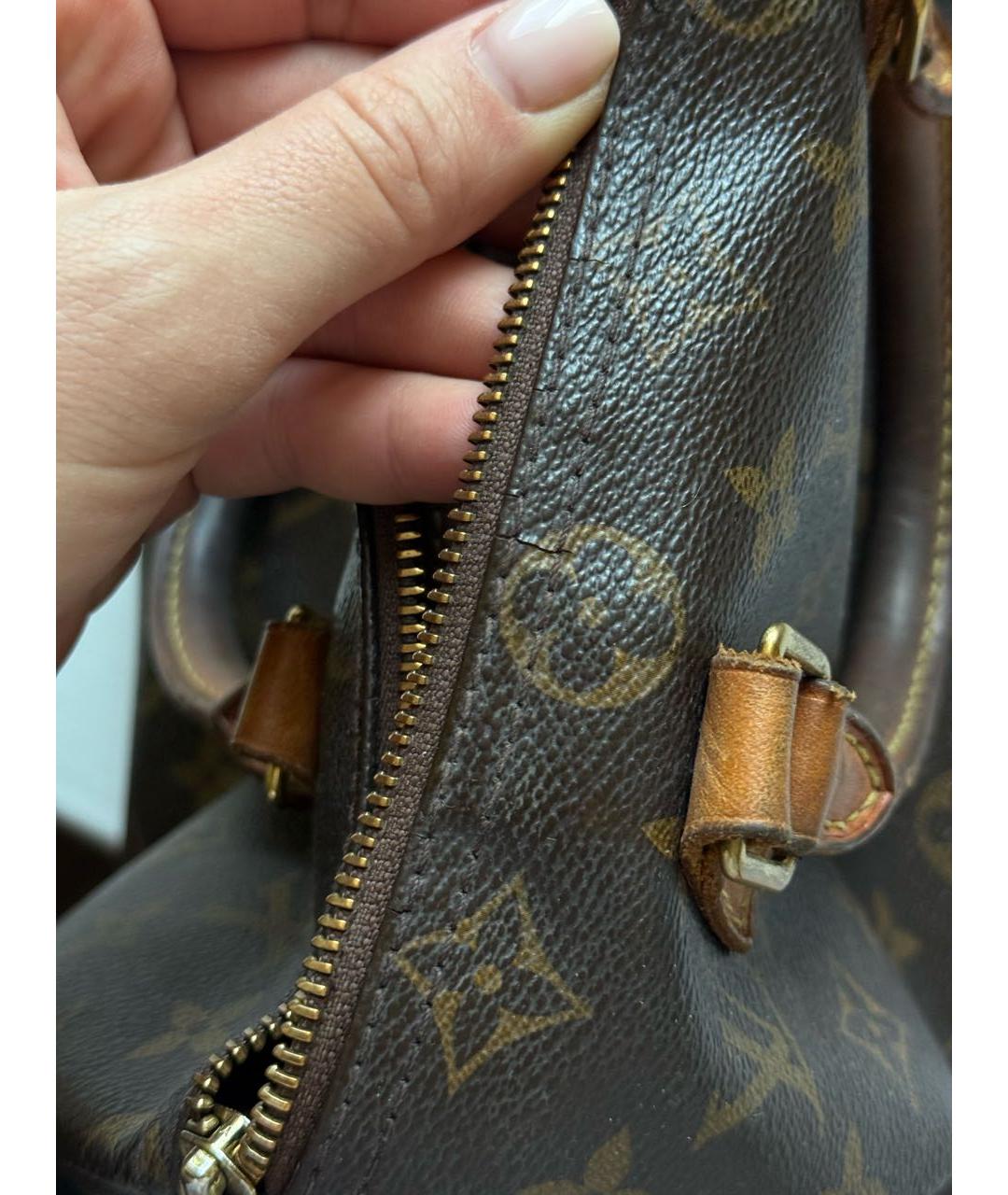 LOUIS VUITTON Коричневая сумка тоут, фото 5