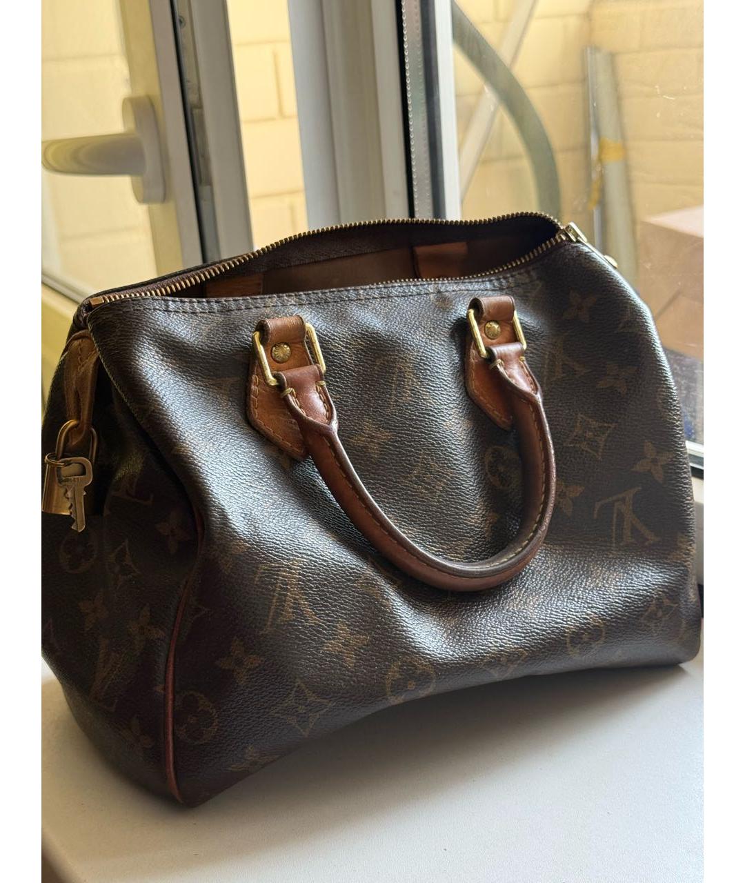 LOUIS VUITTON Коричневая сумка тоут, фото 3