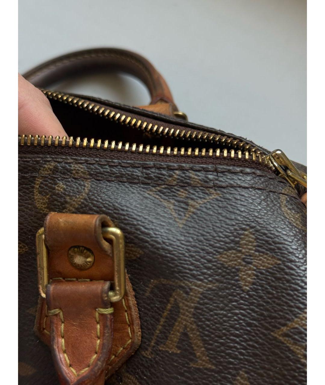 LOUIS VUITTON Коричневая сумка тоут, фото 6