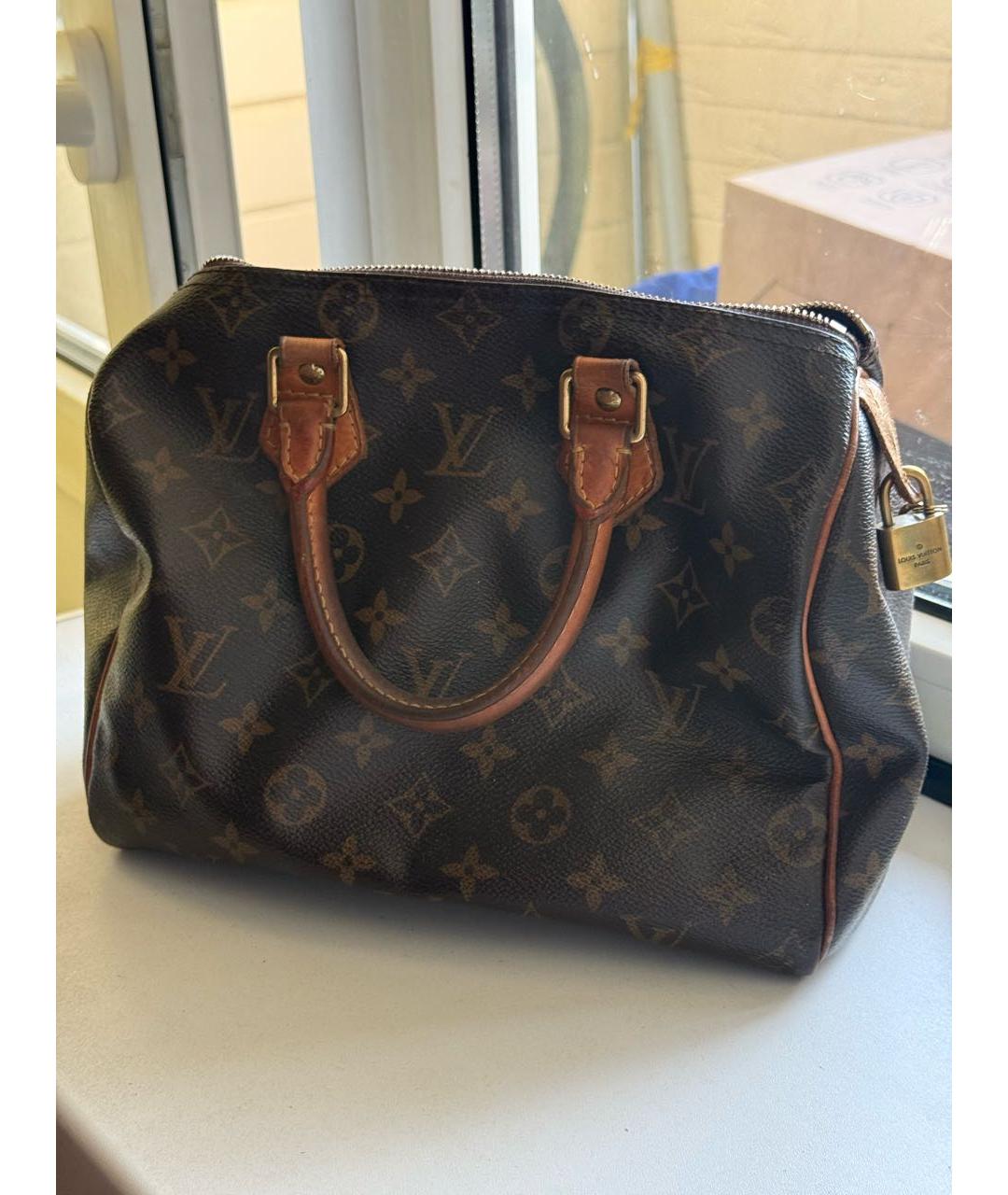 LOUIS VUITTON Коричневая сумка тоут, фото 9