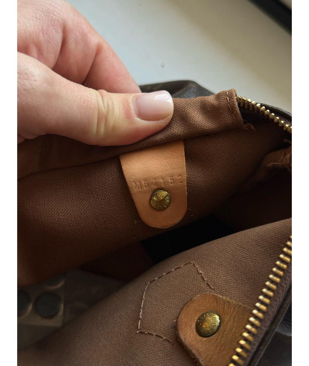 LOUIS VUITTON Коричневая сумка тоут, фото 4