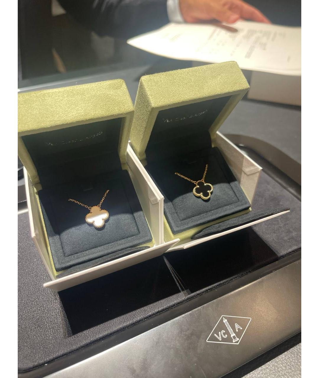 VAN CLEEF & ARPELS Белое колье из желтого золота, фото 6