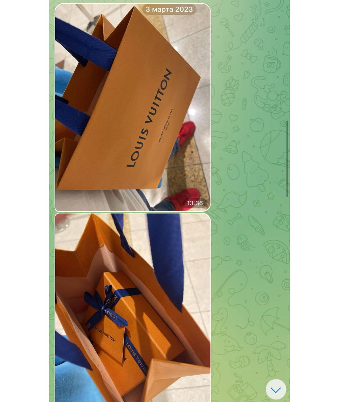 LOUIS VUITTON Коричневый кошелек, фото 8