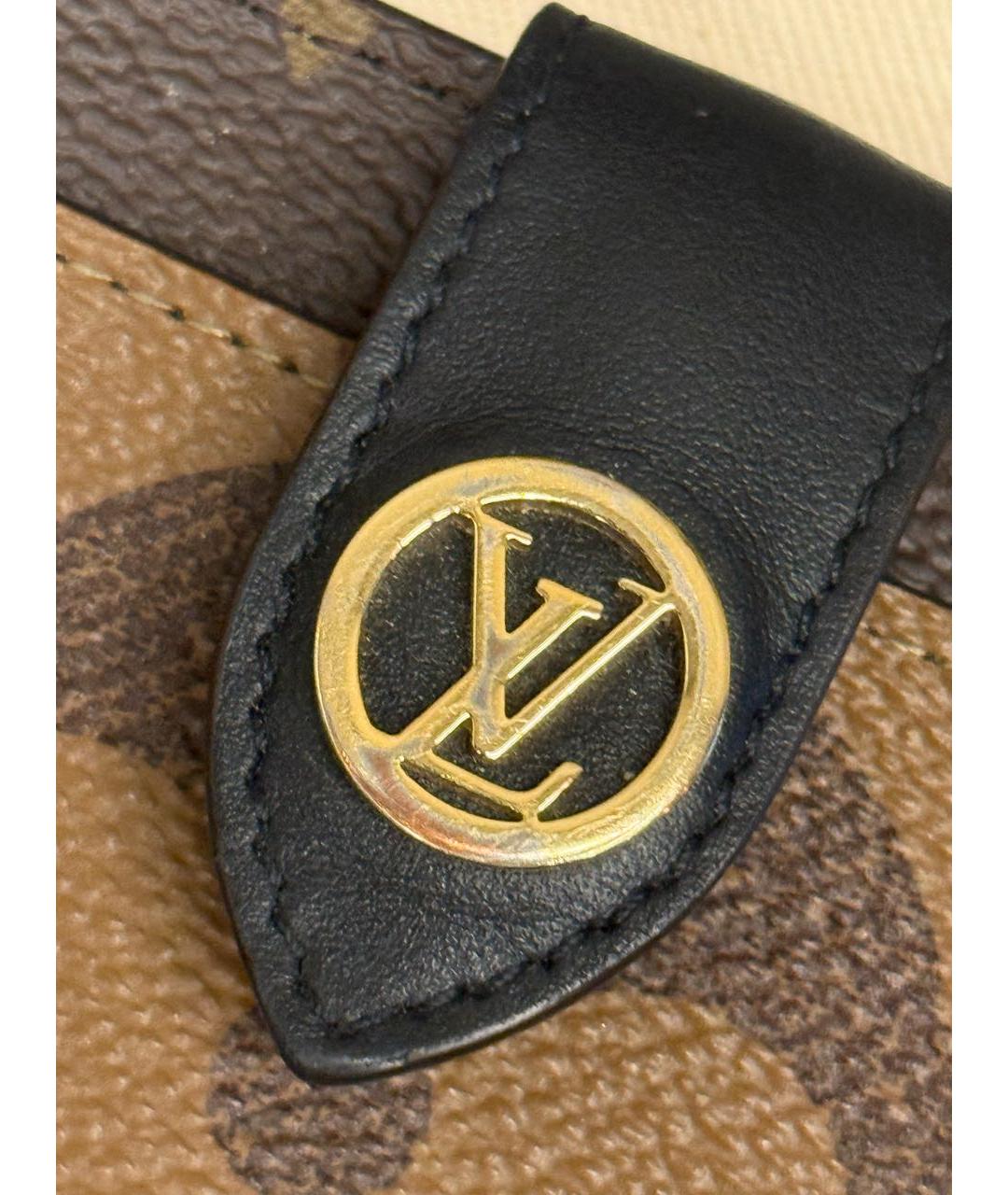 LOUIS VUITTON Коричневый кошелек, фото 7