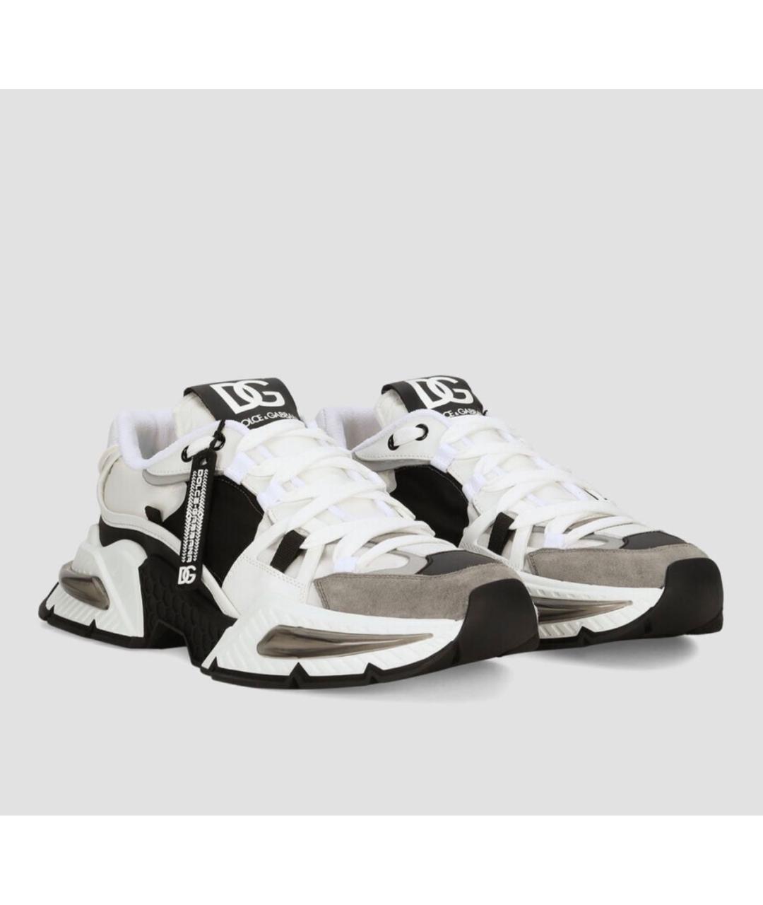 DOLCE&GABBANA Мульти текстильные низкие кроссовки / кеды, фото 2