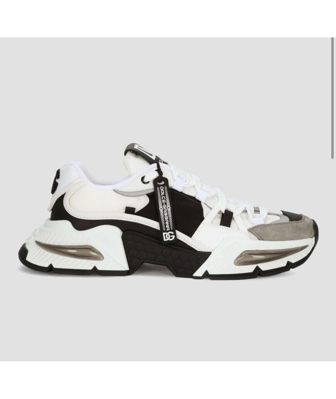 DOLCE&GABBANA Мульти текстильные низкие кроссовки / кеды, фото 7