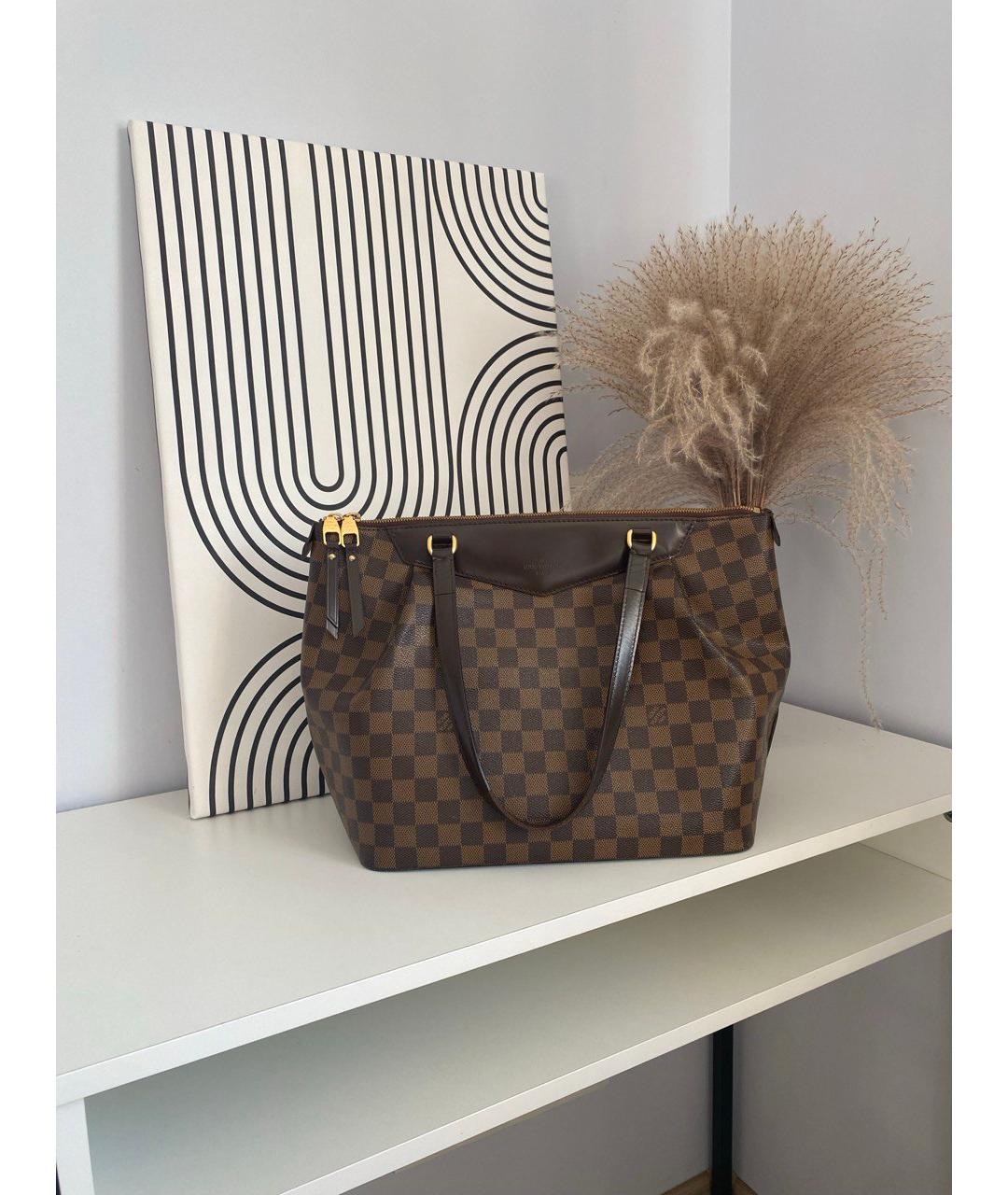 LOUIS VUITTON Коричневая сумка тоут, фото 8