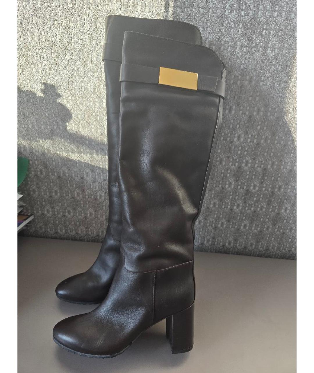 GIUSEPPE ZANOTTI DESIGN Коричневые кожаные сапоги, фото 6