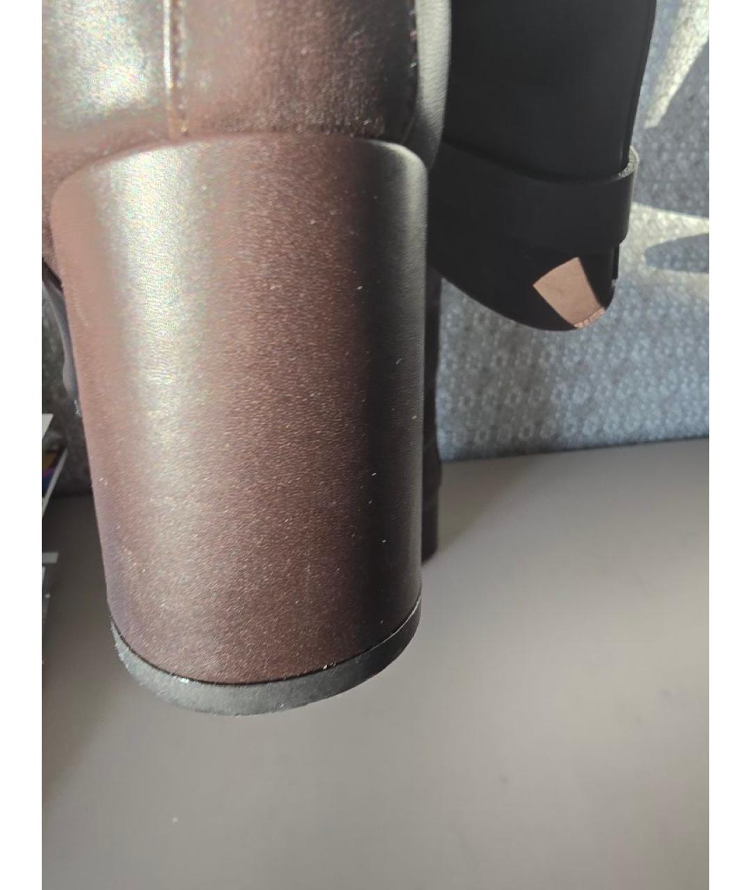 GIUSEPPE ZANOTTI DESIGN Коричневые кожаные сапоги, фото 4