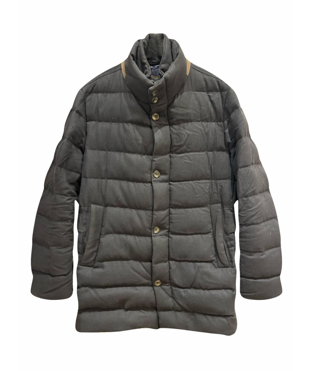 HERNO Темно-синяя шерстяная куртка, фото 1