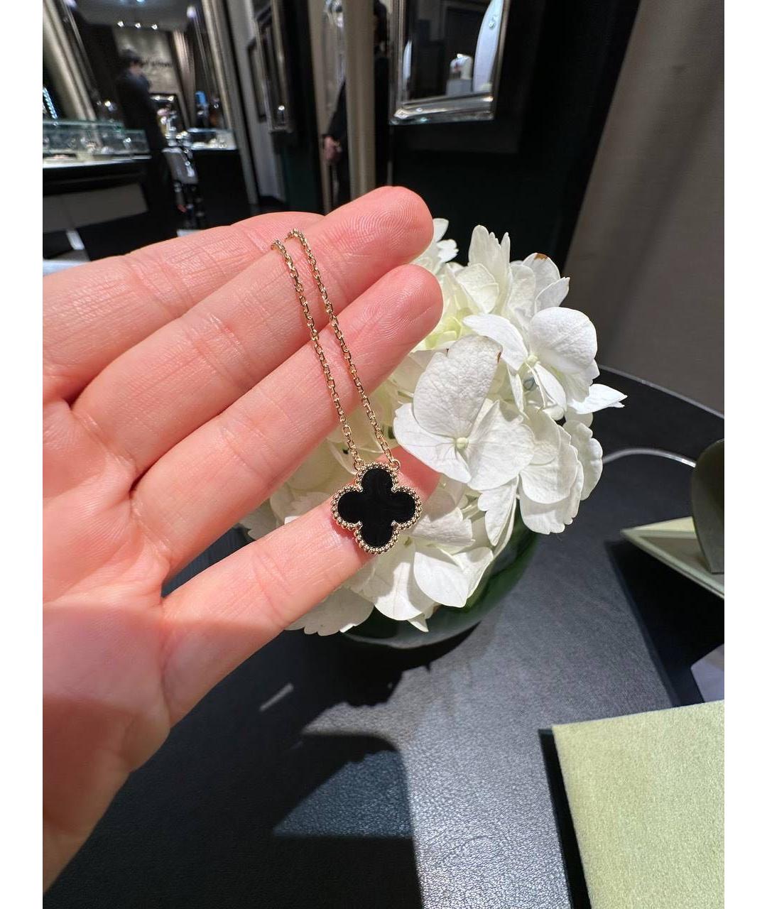 VAN CLEEF & ARPELS Черное колье из желтого золота, фото 6