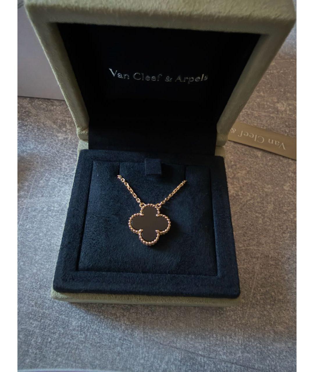 VAN CLEEF & ARPELS Черное колье из желтого золота, фото 9