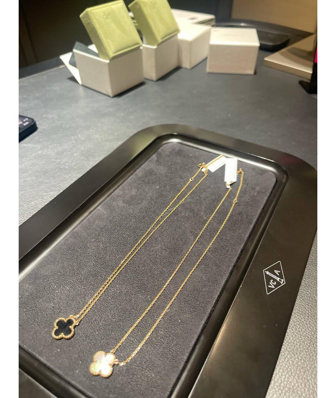 VAN CLEEF & ARPELS Черное колье из желтого золота, фото 7