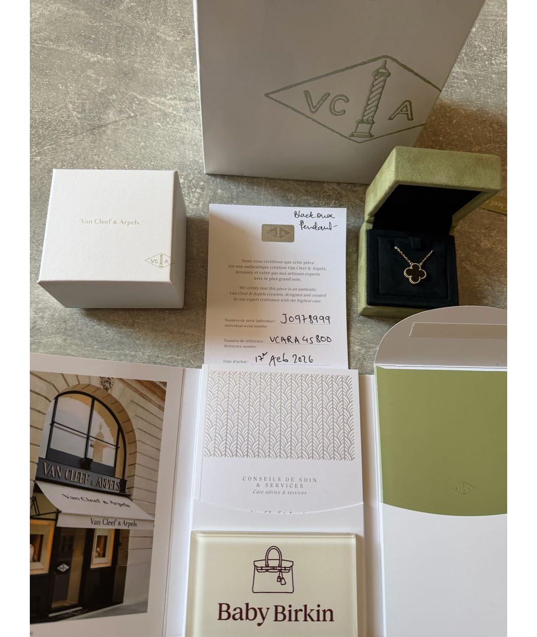 VAN CLEEF & ARPELS Черное колье из желтого золота, фото 3