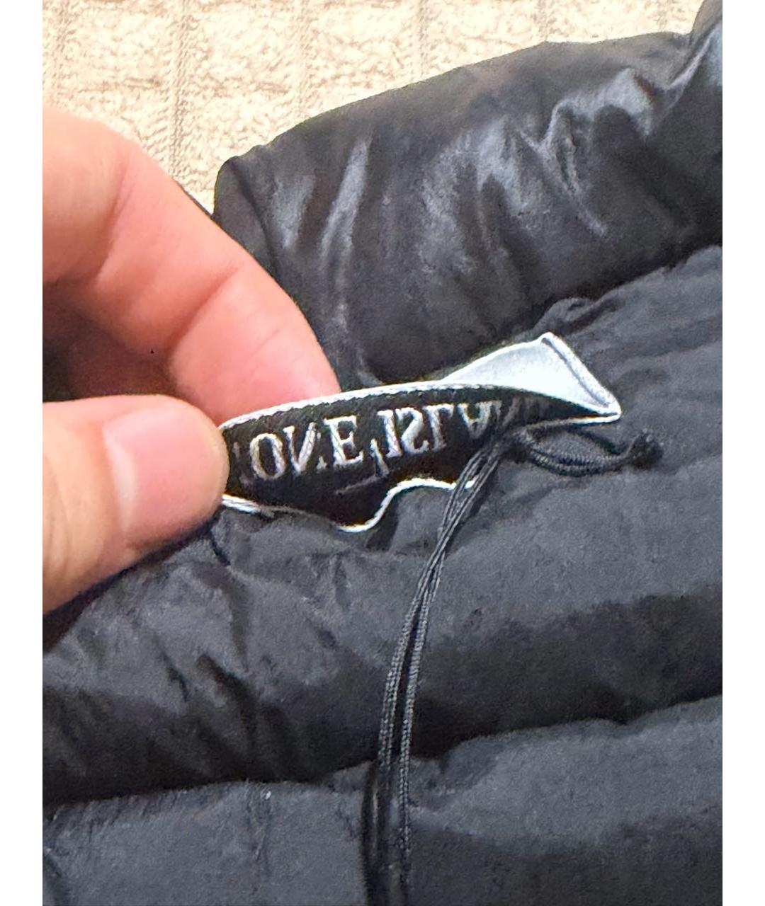 STONE ISLAND Черный полиэстеровый пуховик, фото 4