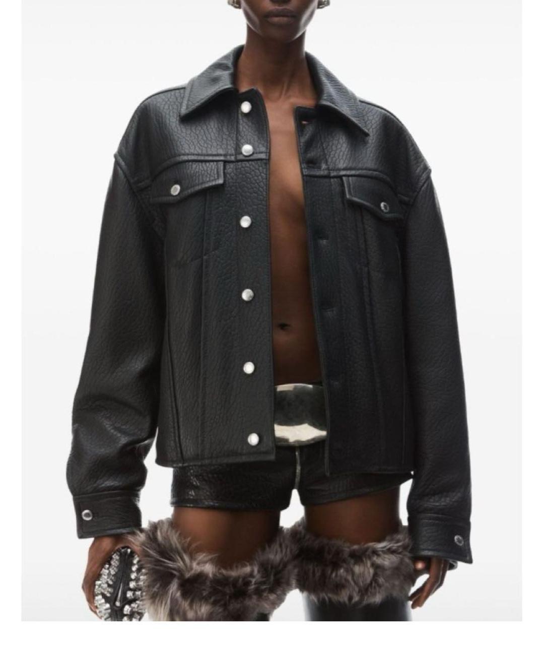 ALEXANDER WANG Черная кожаная куртка, фото 6