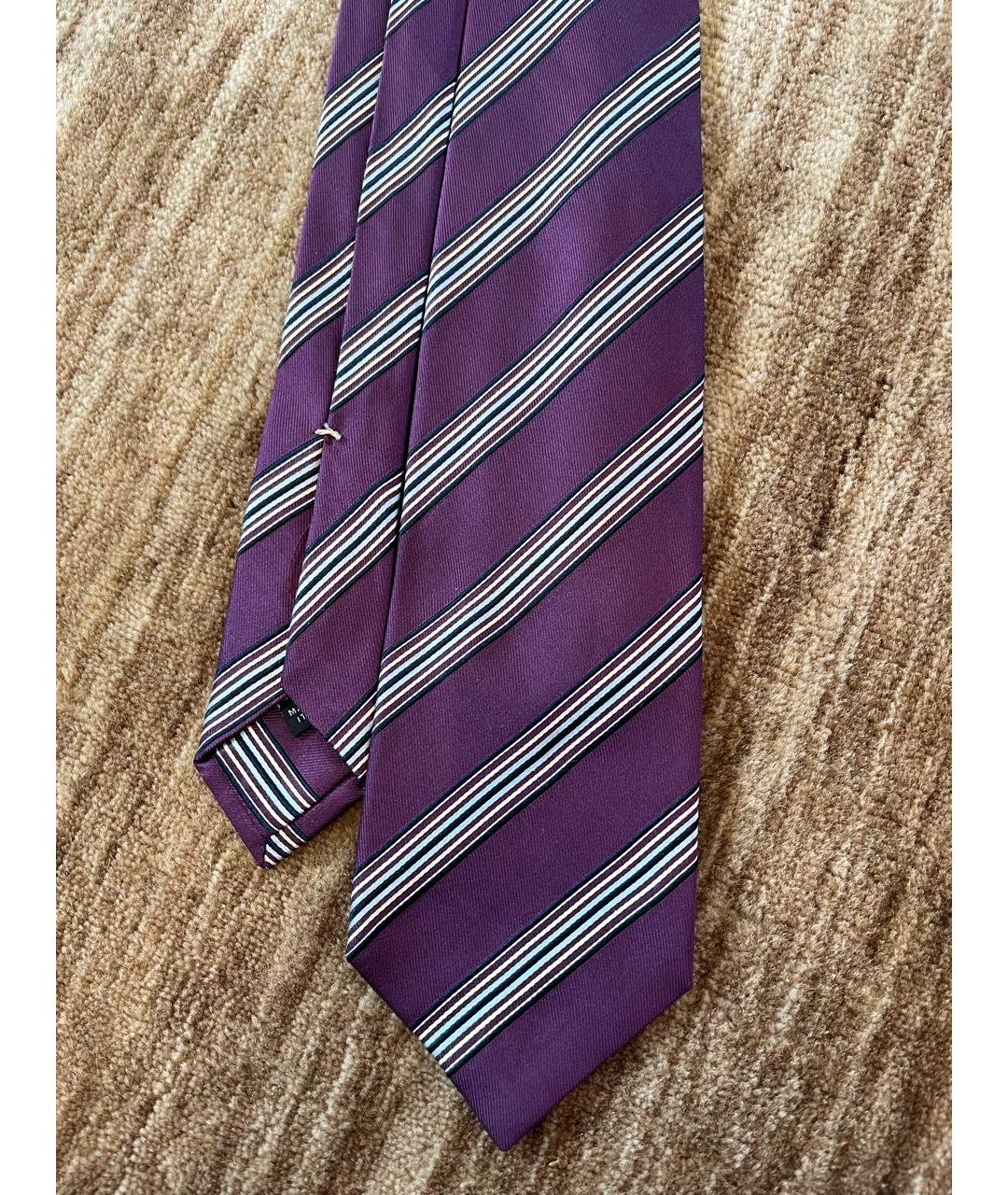 ISAIA Фиолетовый шелковый галстук, фото 2