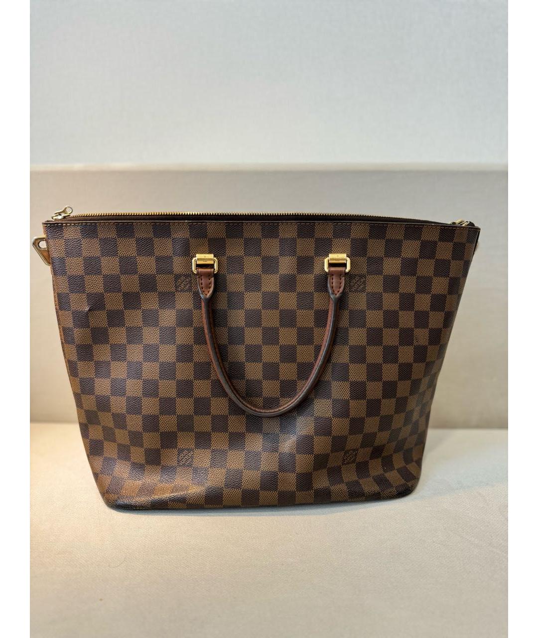 LOUIS VUITTON Коричневая сумка с короткими ручками, фото 2