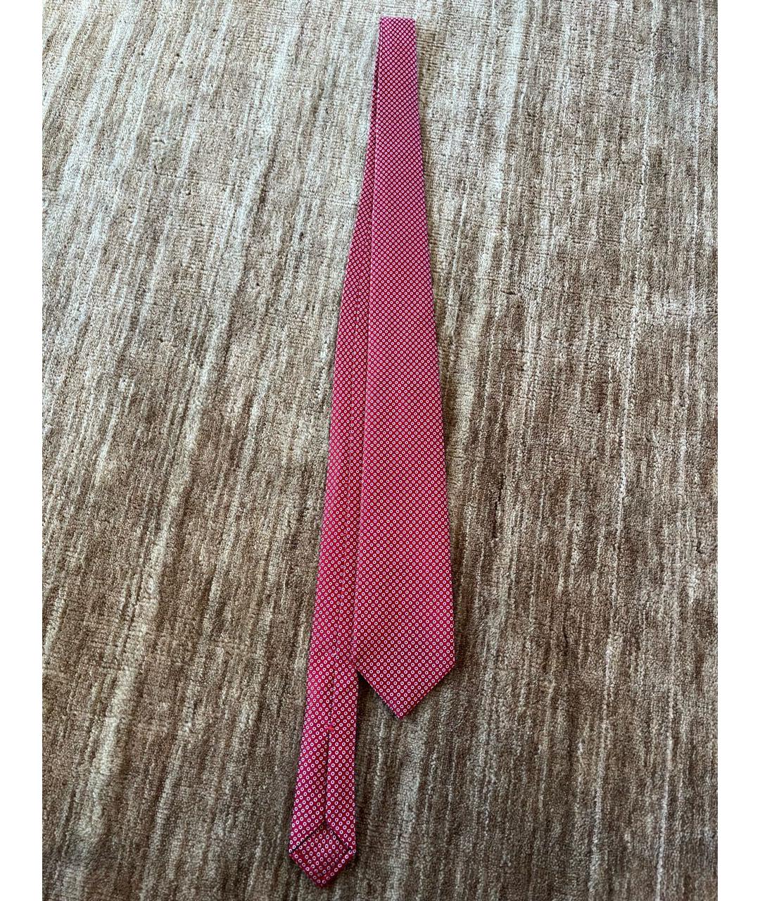 ISAIA Красный шелковый галстук, фото 5