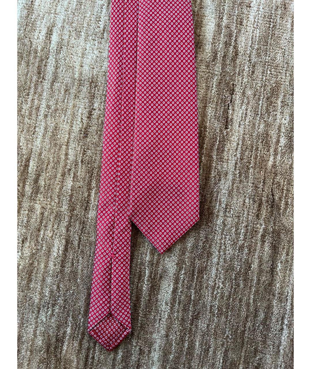 ISAIA Красный шелковый галстук, фото 2