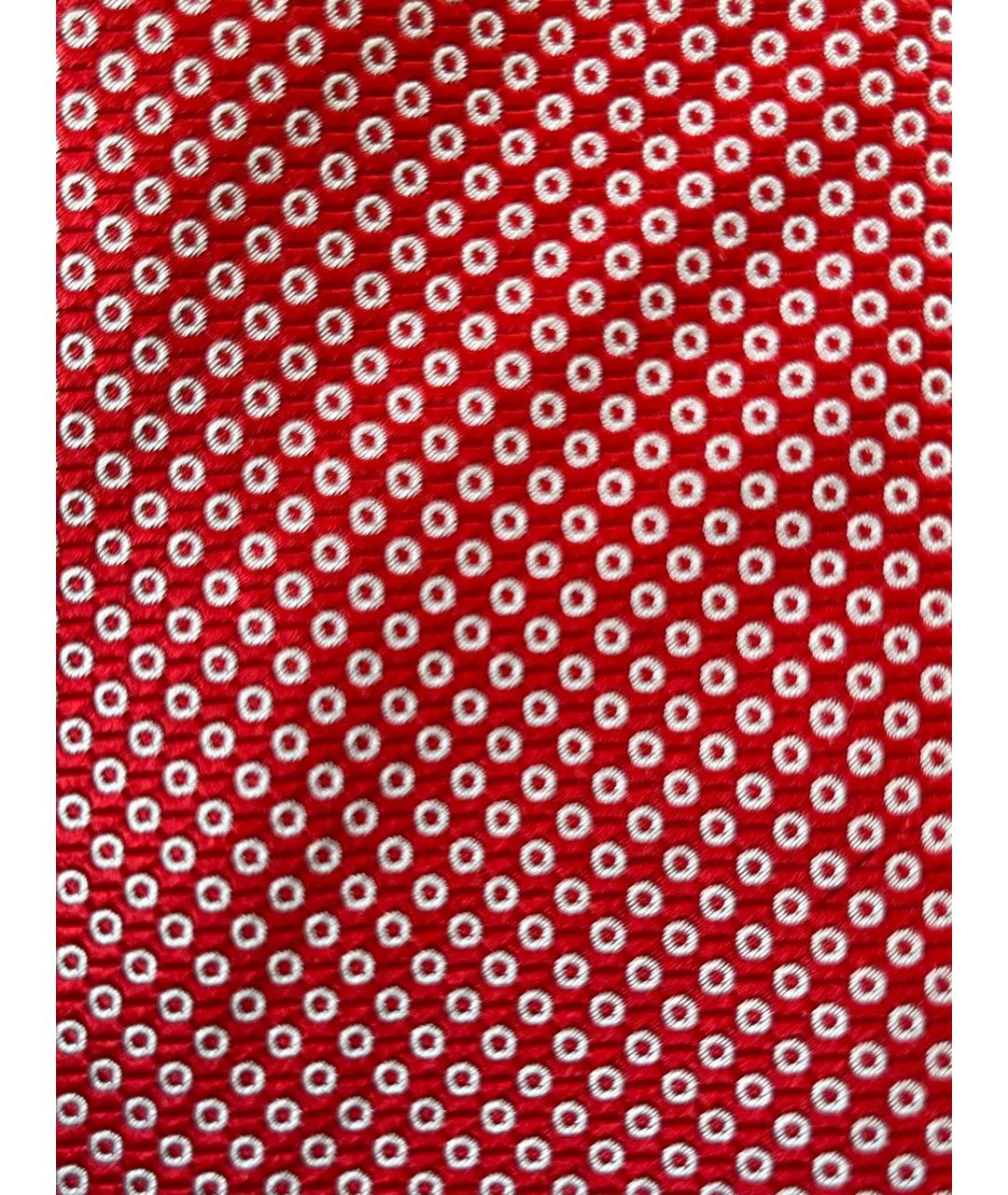 ISAIA Красный шелковый галстук, фото 4