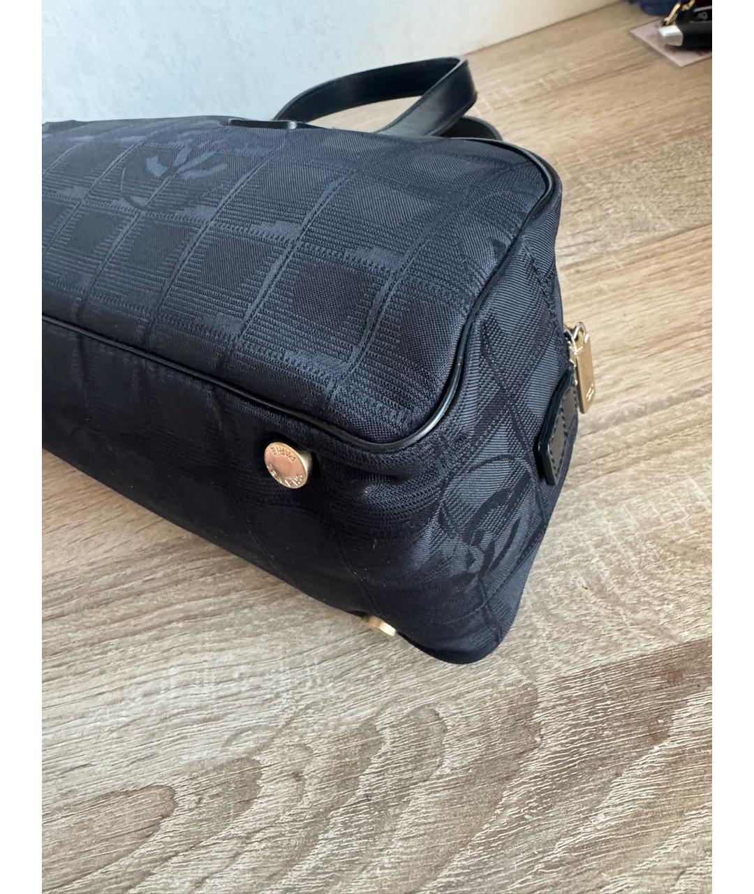 CHANEL Черная сумка с короткими ручками, фото 3