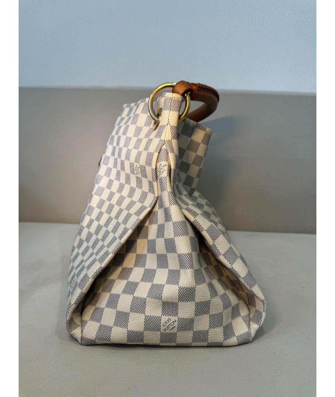 LOUIS VUITTON Белая сумка тоут, фото 3